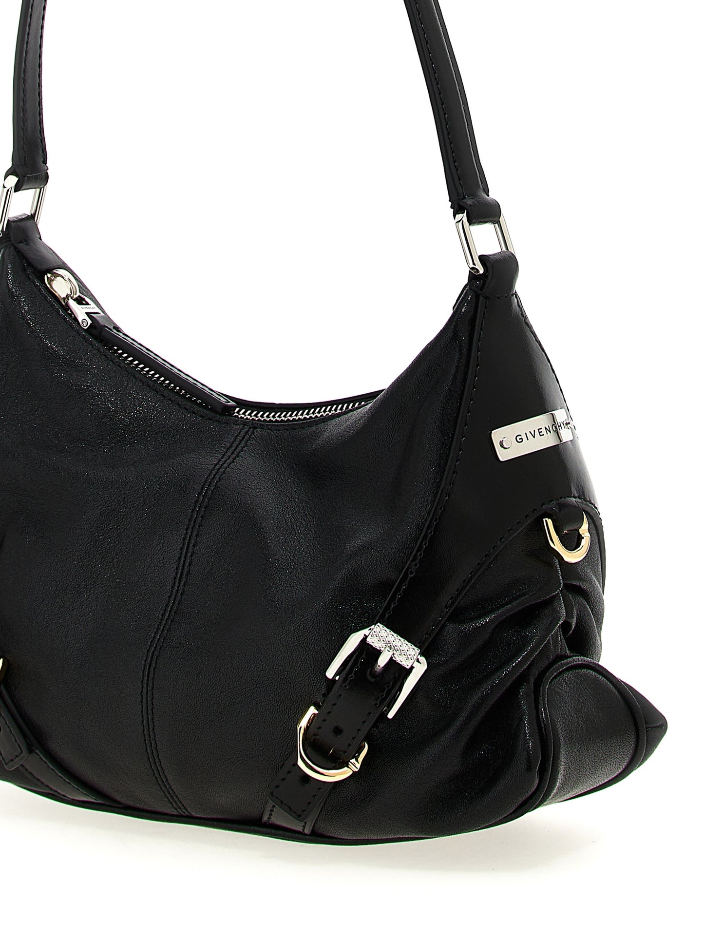 Bolso de hombro Givenchy de piel de cordero negra