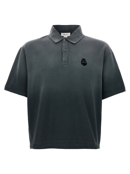 Polo de algodón gris Alexander McQueen