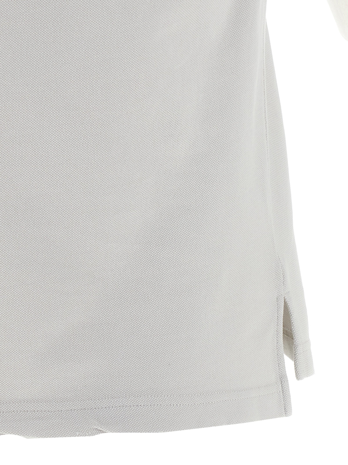 Polo Balenciaga en coton gris avec finition usée