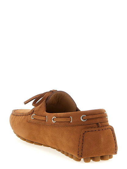 Mocasines sin cordones Valentino Garavani de piel de becerro marrón