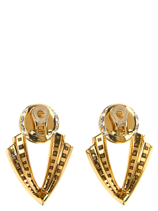 Pendientes Valentino Garavani de latón dorado