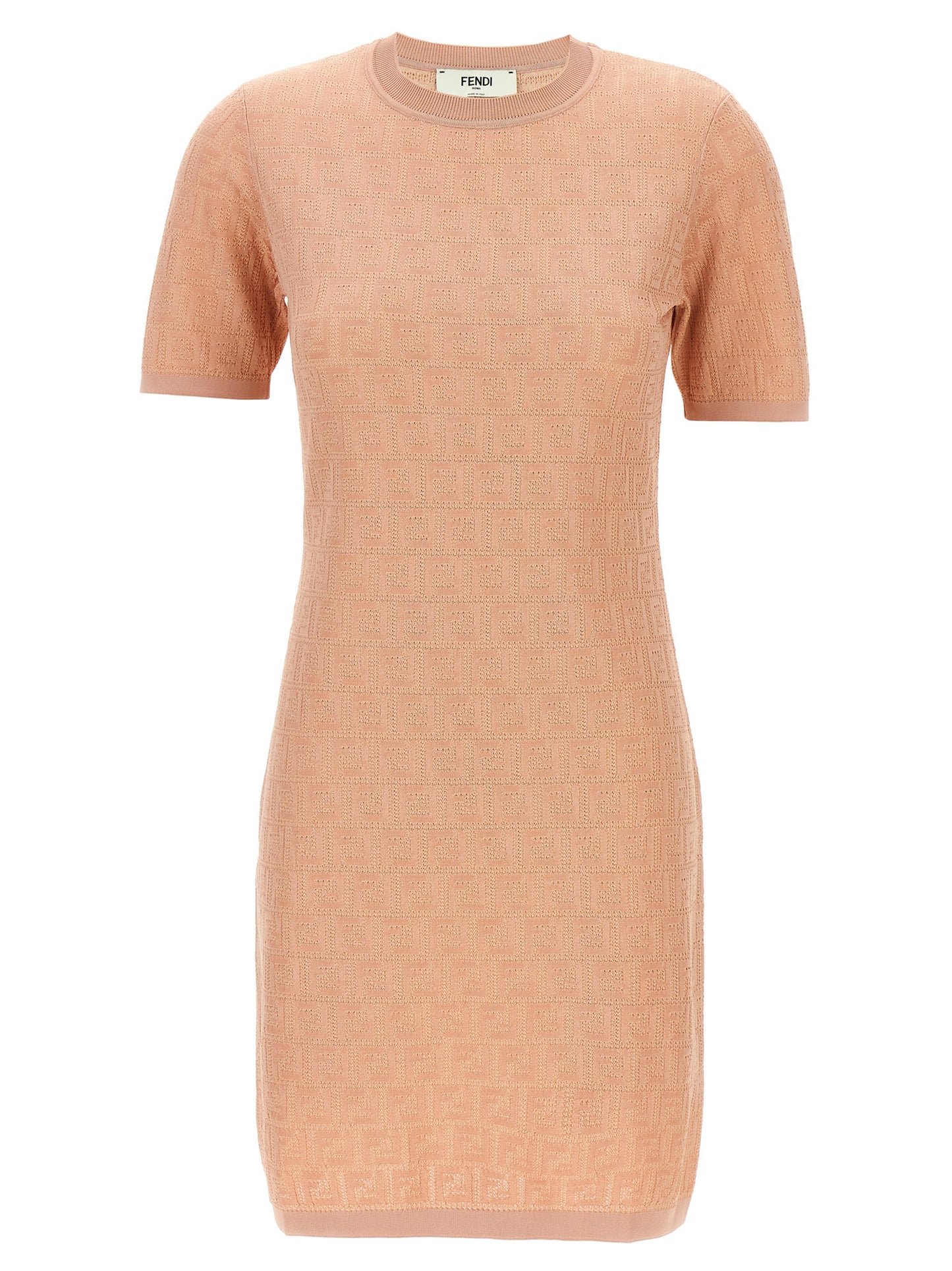 Robe courte Fendi en coton multicolore