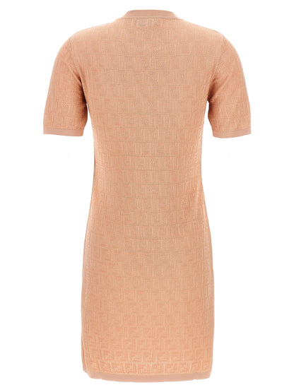 Robe courte Fendi en coton multicolore