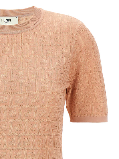 Robe courte Fendi en coton multicolore