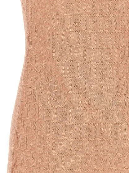 Robe courte Fendi en coton multicolore