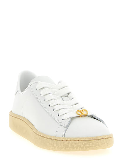 Baskets Valentino Garavani Royco blanches en cuir de veau
