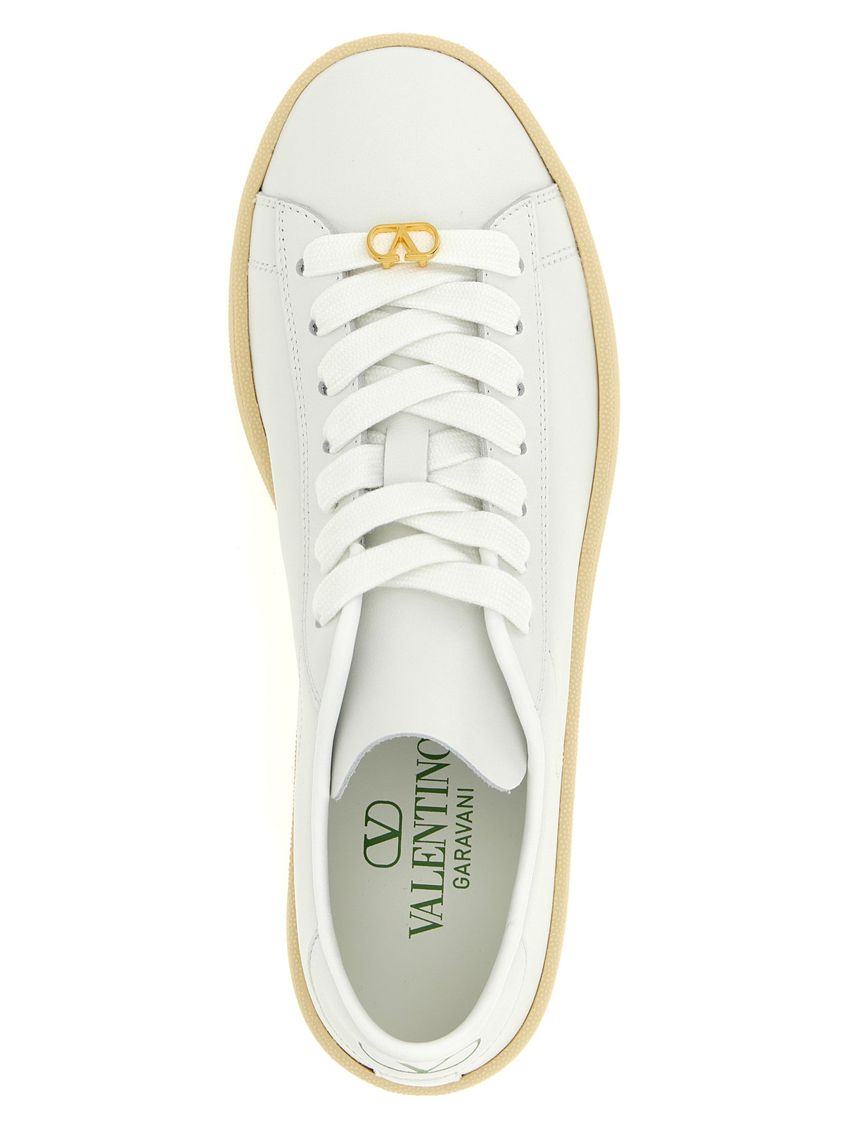 Baskets Valentino Garavani Royco blanches en cuir de veau