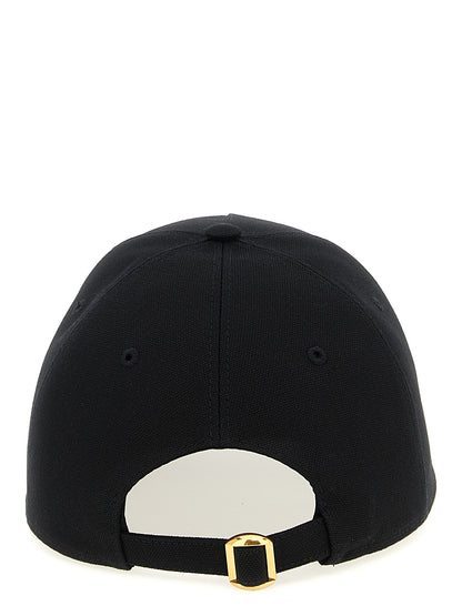 Casquette De Baseball Valentino Garavani En Coton Noir