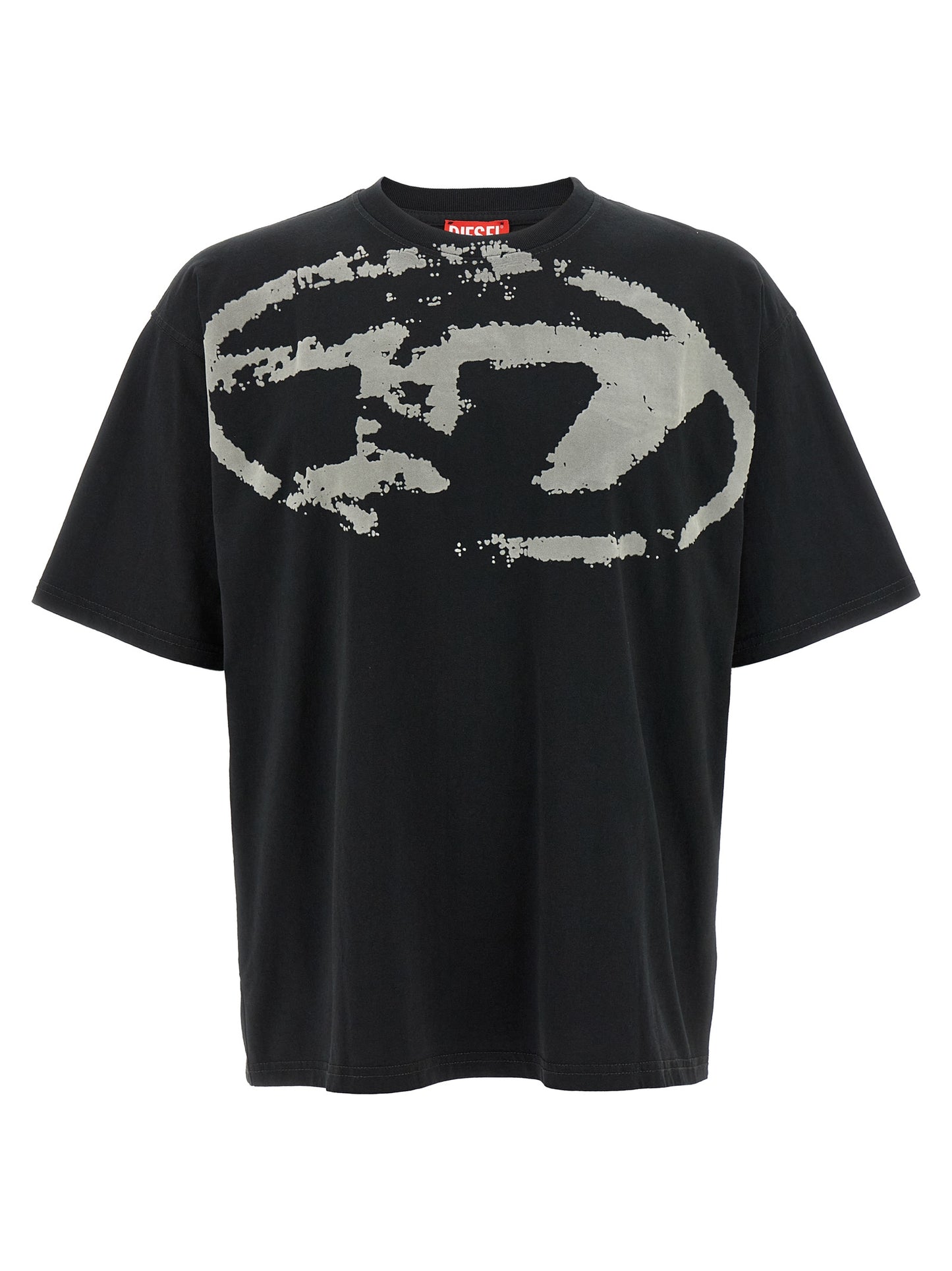 Diesel Black Cotton T-shirt Model T Boxt N14
