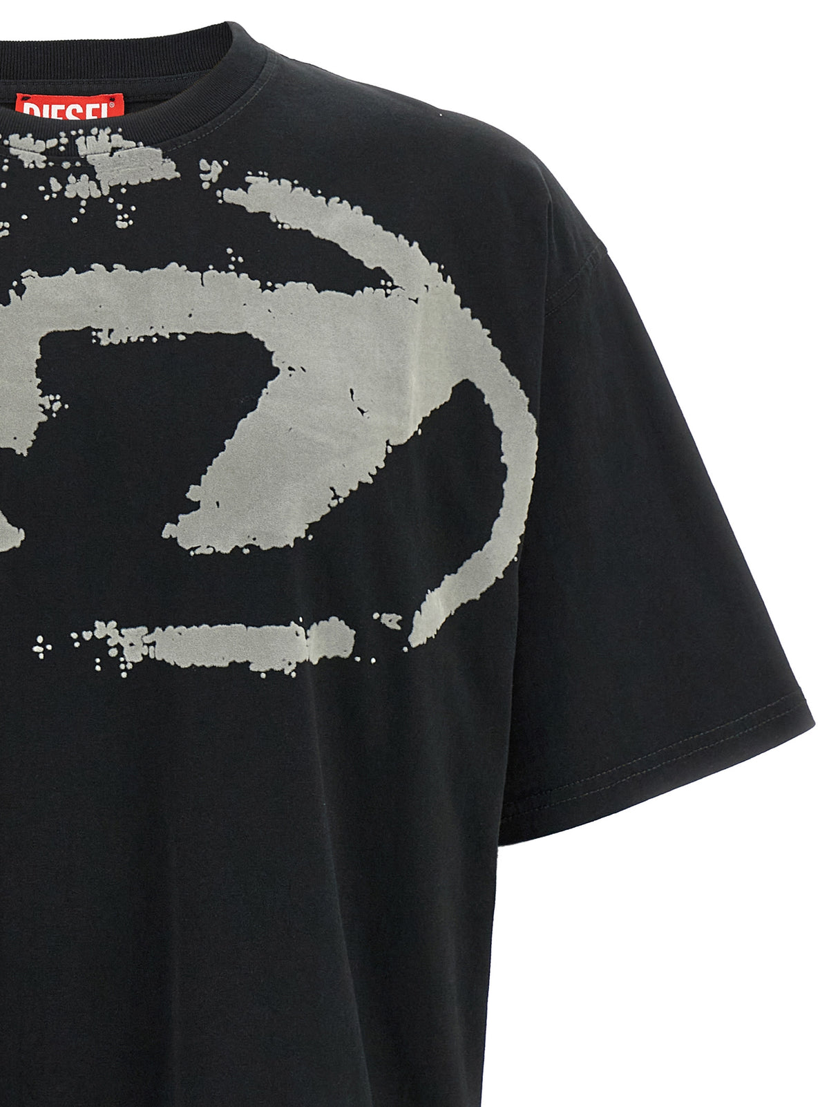 Diesel Black Cotton T-shirt Model T Boxt N14