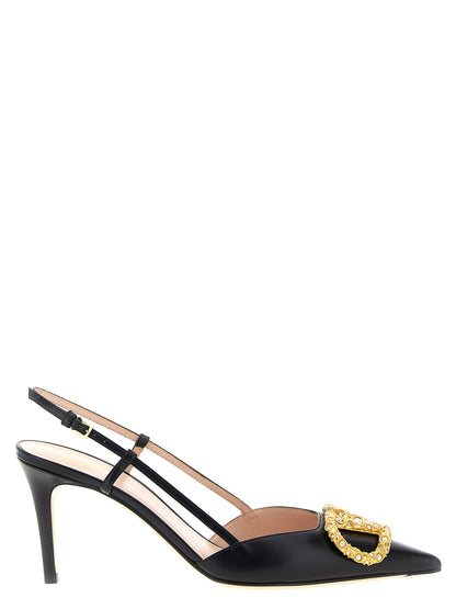 Pumps Valentino Garavani de Piel de Becerro Negra Tacón Alto