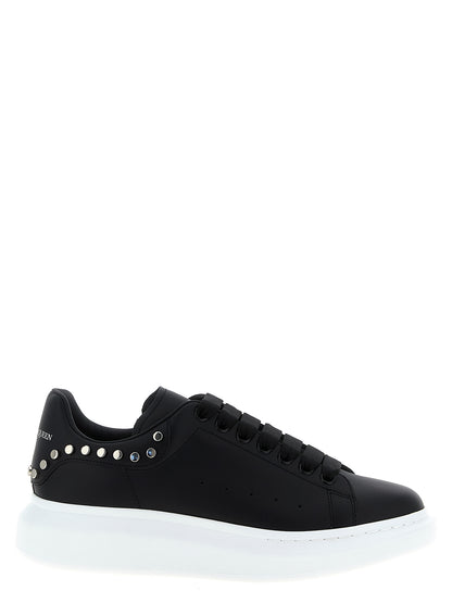 Alexander McQueen Baskets Chunky en Cuir Noir