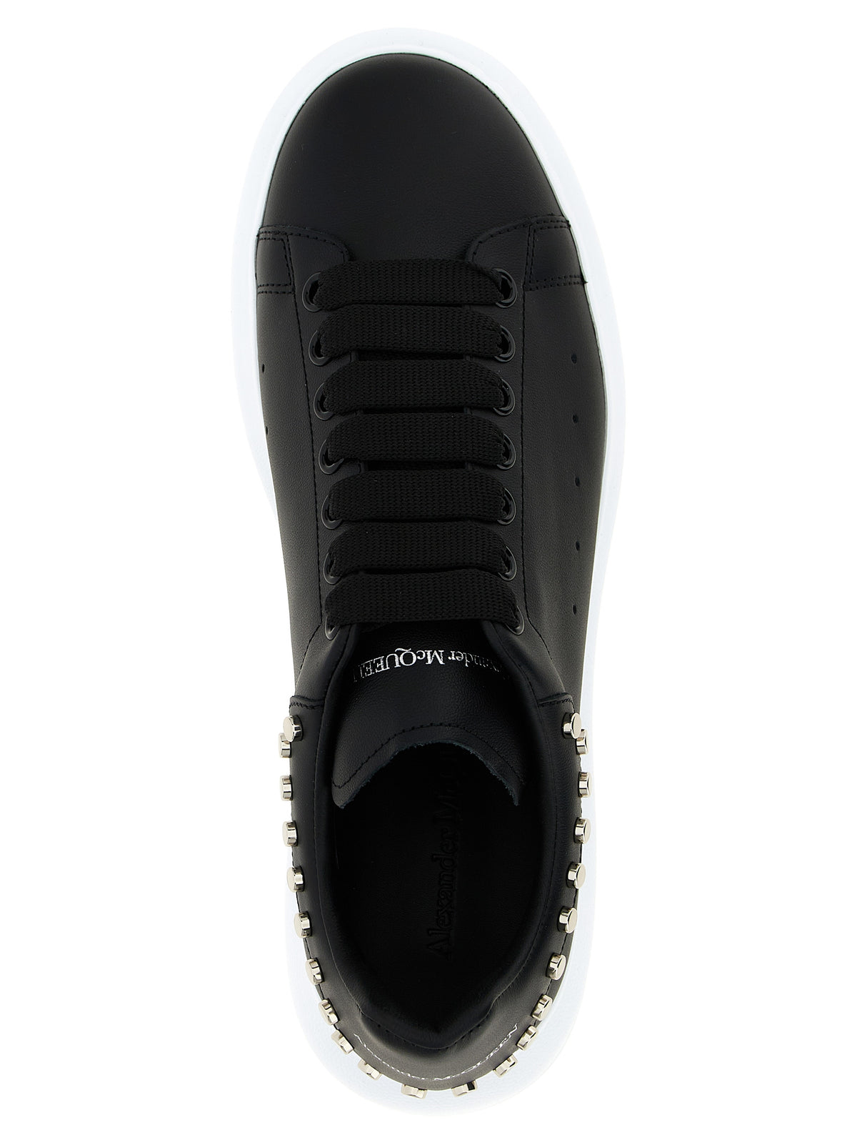 Alexander McQueen Baskets Chunky en Cuir Noir