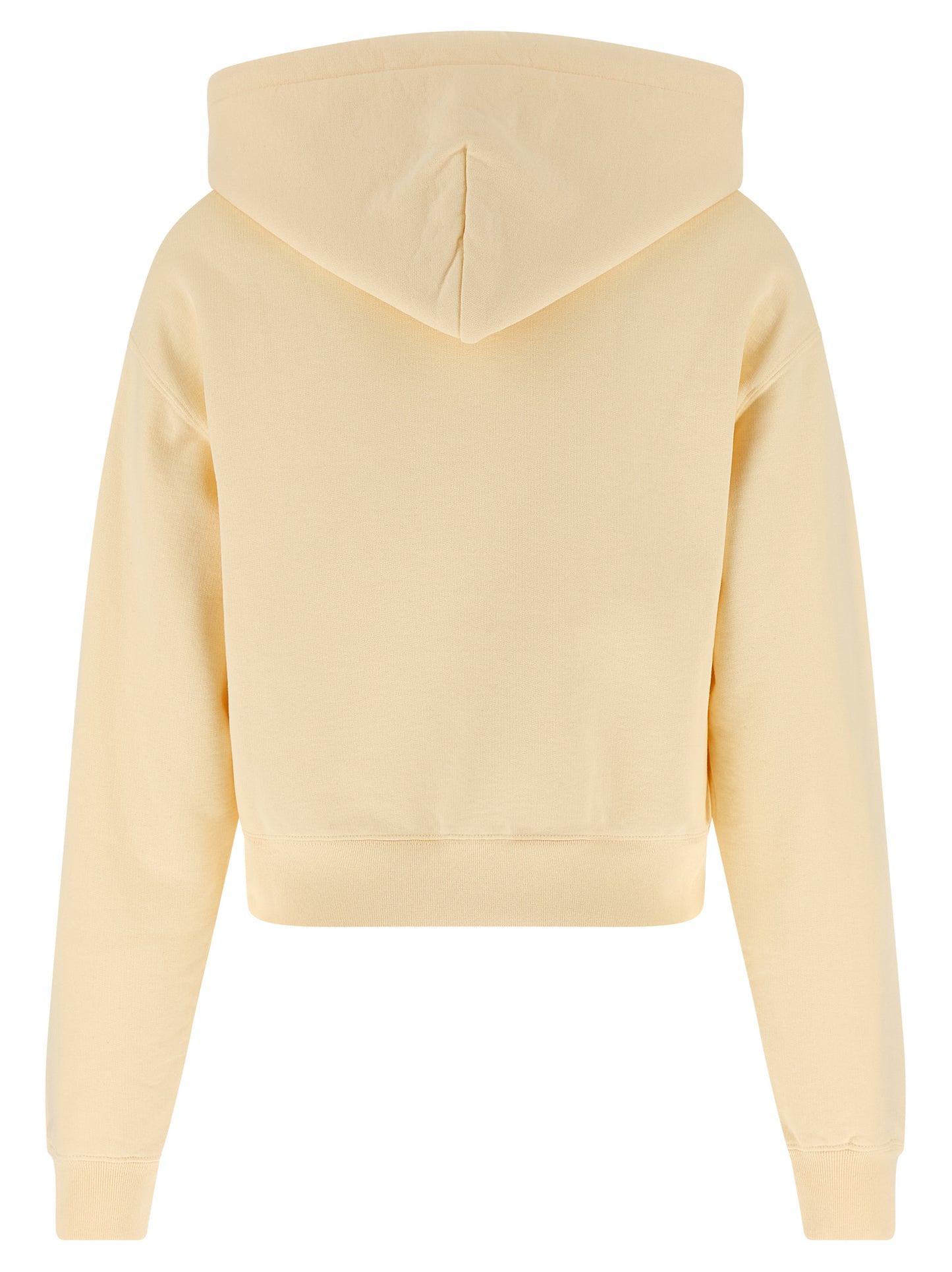 Sudadera con capucha de algodón beige Jacquemus