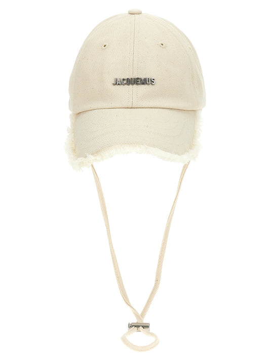 Gorra de algodón blanco de Jacquemus (gorra de béisbol)
