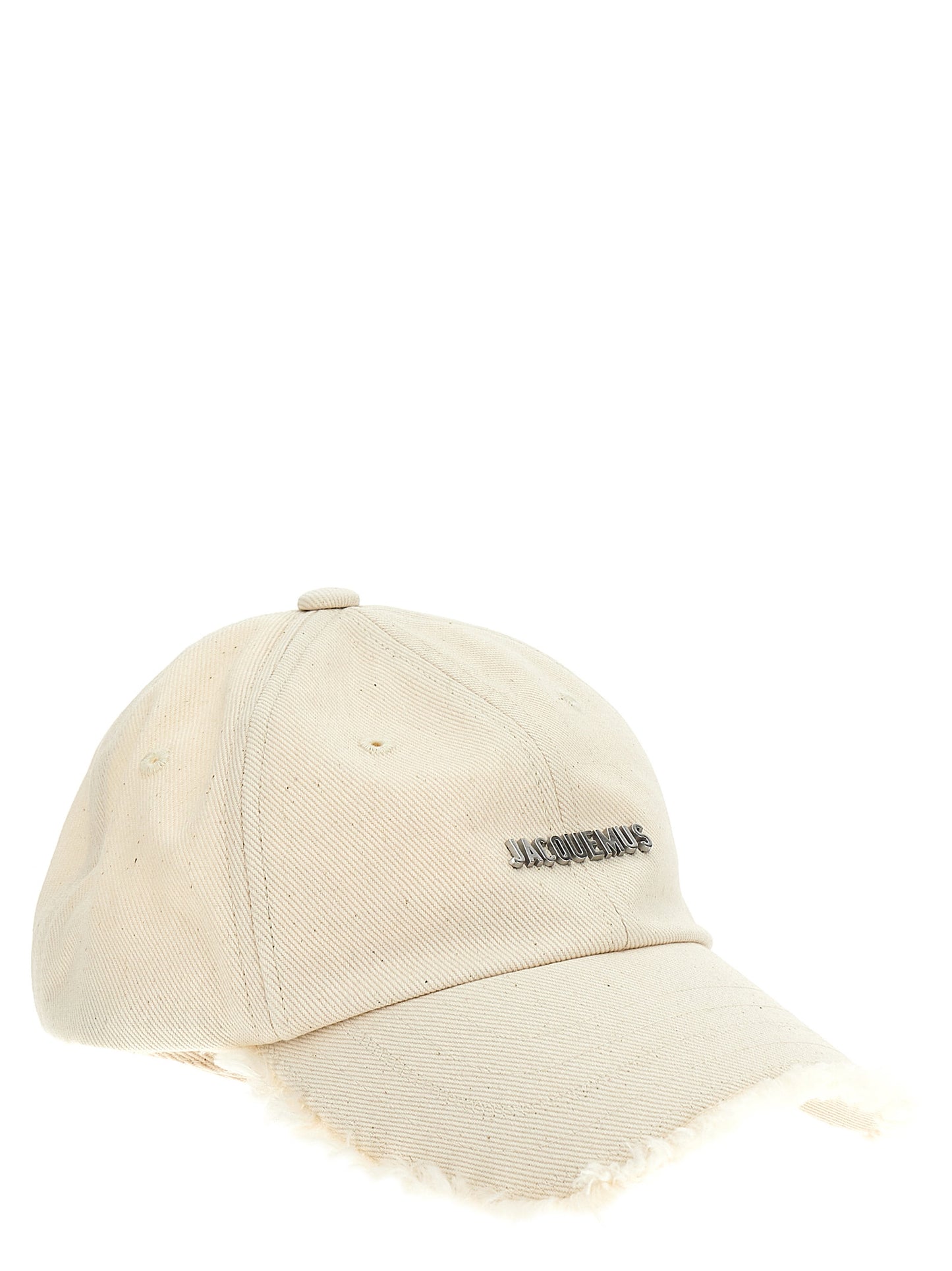 Gorra de algodón blanco de Jacquemus (gorra de béisbol)