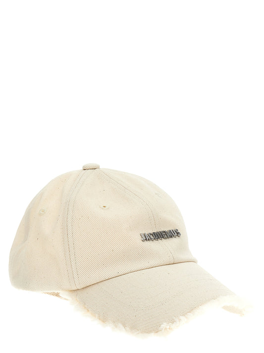 Gorra de algodón blanco de Jacquemus (gorra de béisbol)