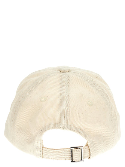 Gorra de algodón blanco de Jacquemus (gorra de béisbol)