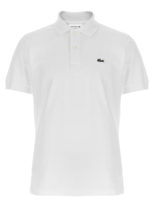 Polo Lacoste de algodón blanco