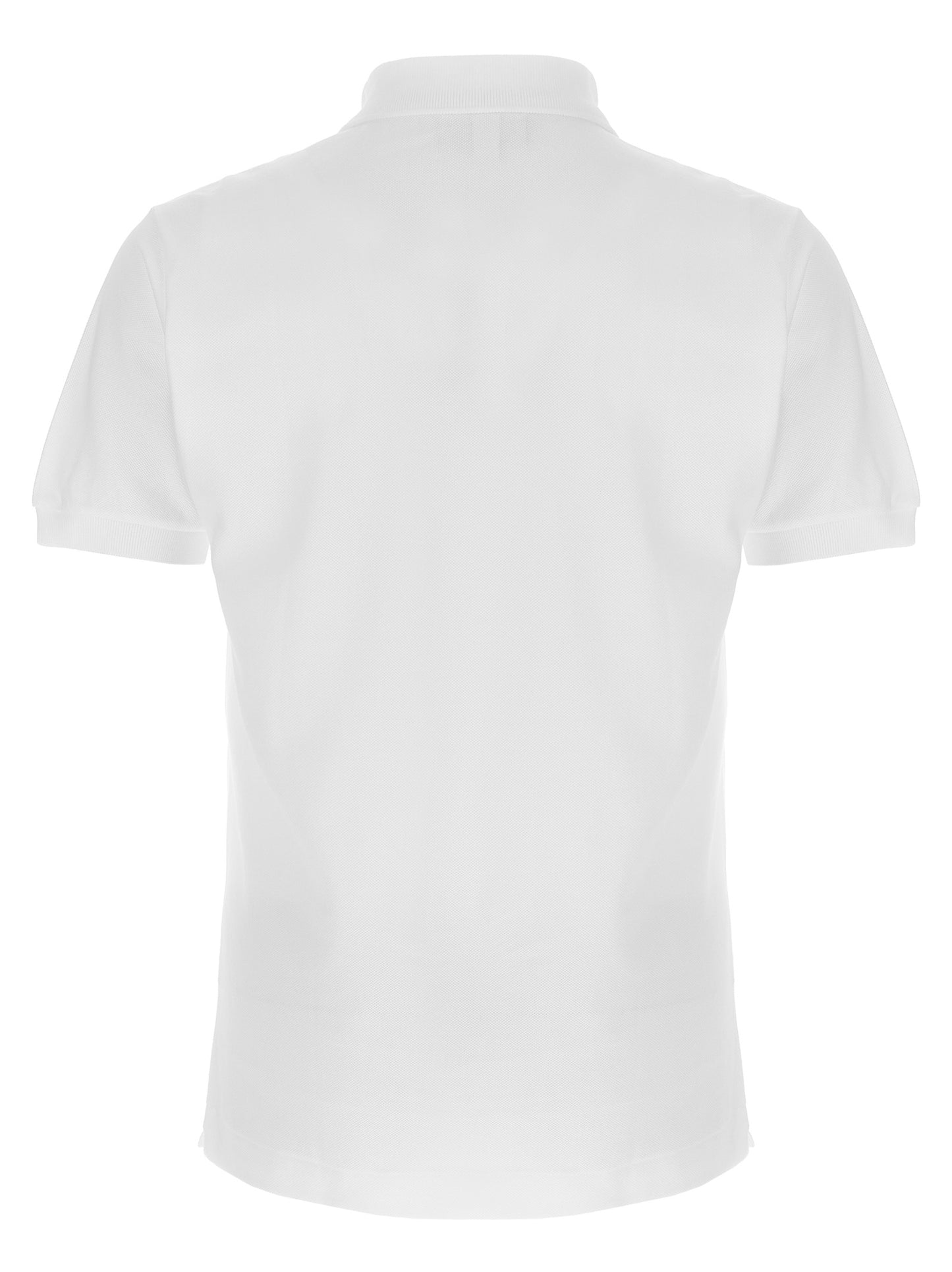 Polo Lacoste de algodón blanco