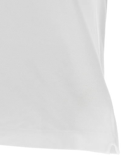 Polo Lacoste de algodón blanco