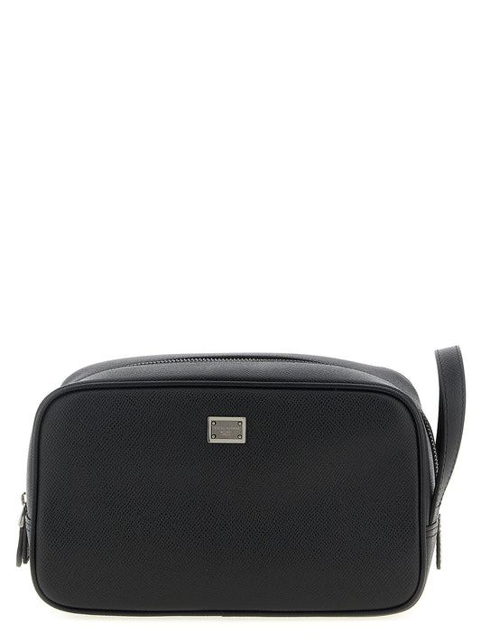 Cartera Dolce & Gabbana de piel de becerro negra
