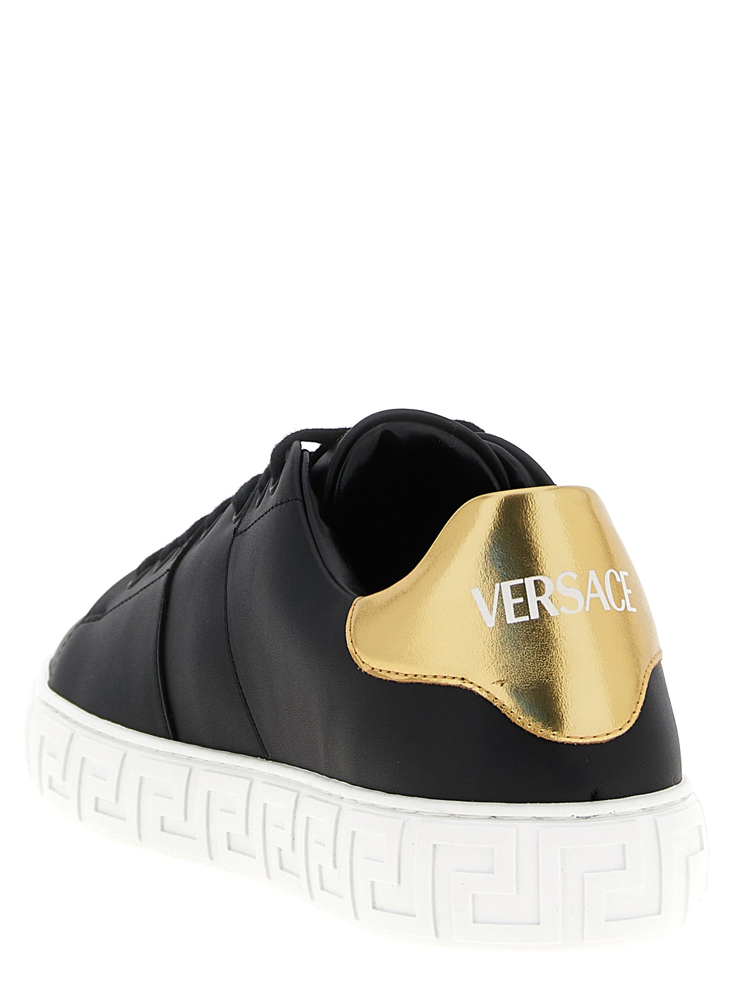 Zapatillas bajas de nailon negro Versace