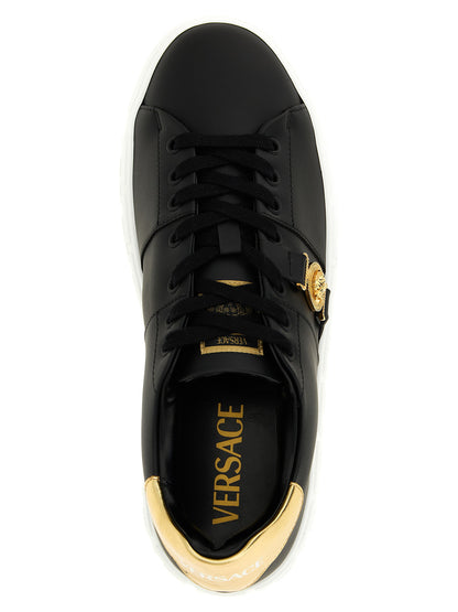 Zapatillas bajas de nailon negro Versace