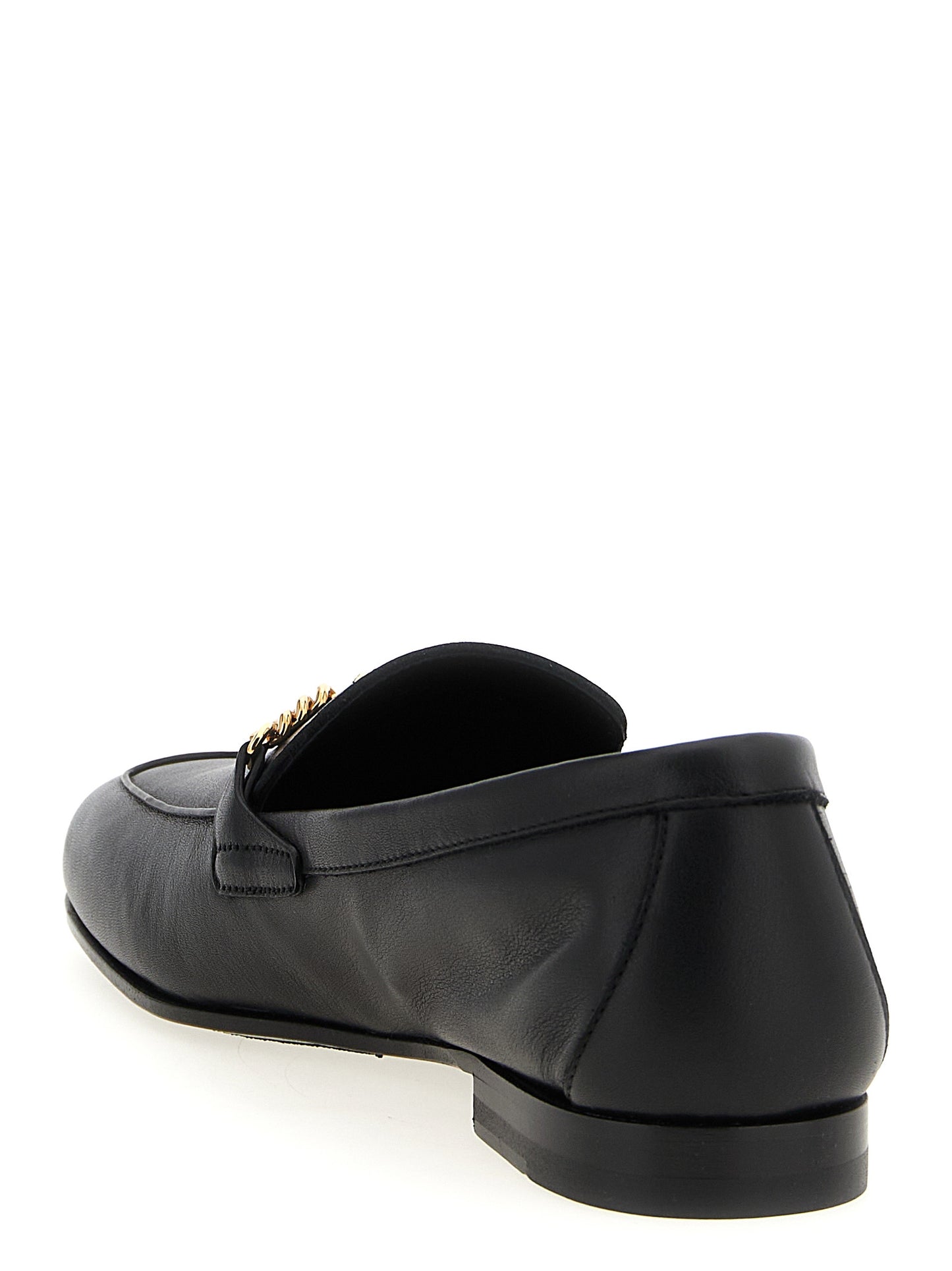 Mocasines sin cordones Versace de piel de becerro negra
