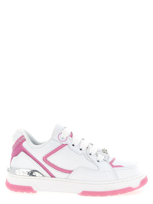Zapatillas deportivas multicolor de piel de becerro Versace