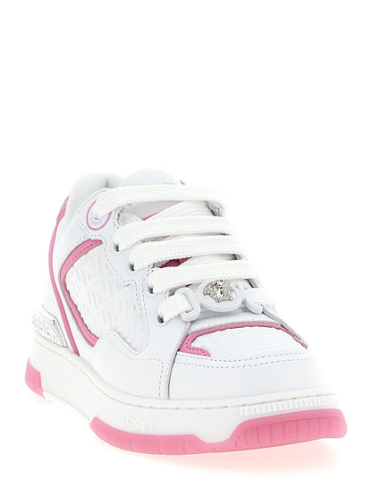 Zapatillas deportivas multicolor de piel de becerro Versace