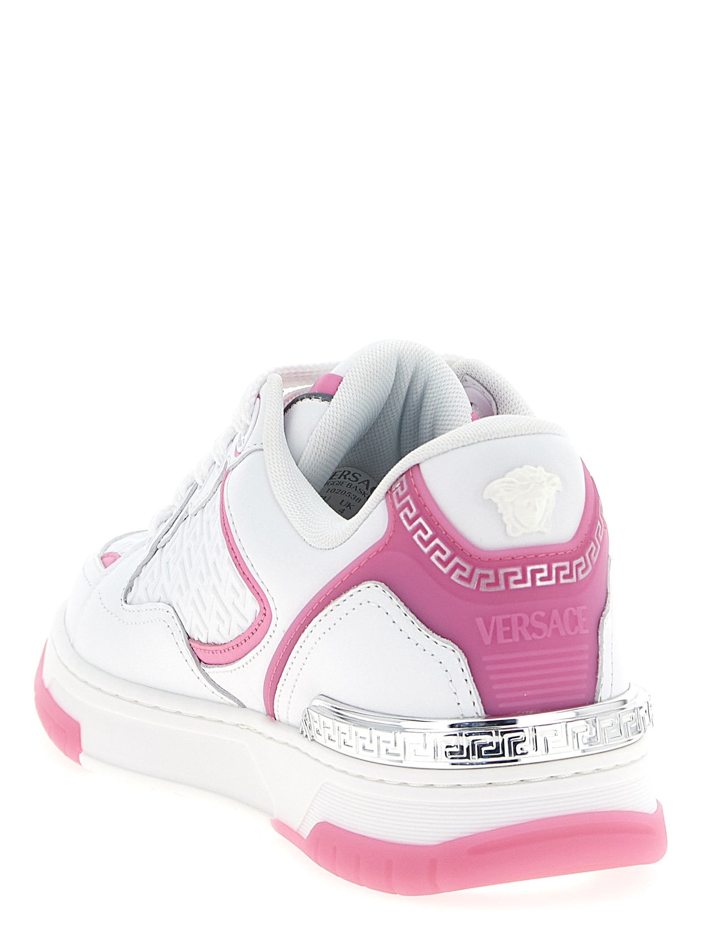 Zapatillas deportivas multicolor de piel de becerro Versace