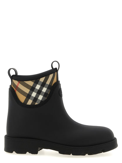 Botines Burberry de caucho negros