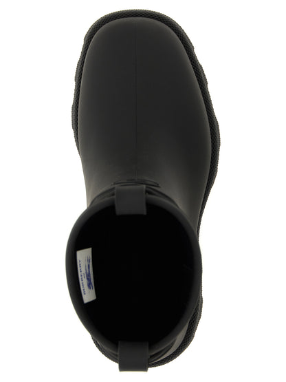 Botines Burberry de caucho negros