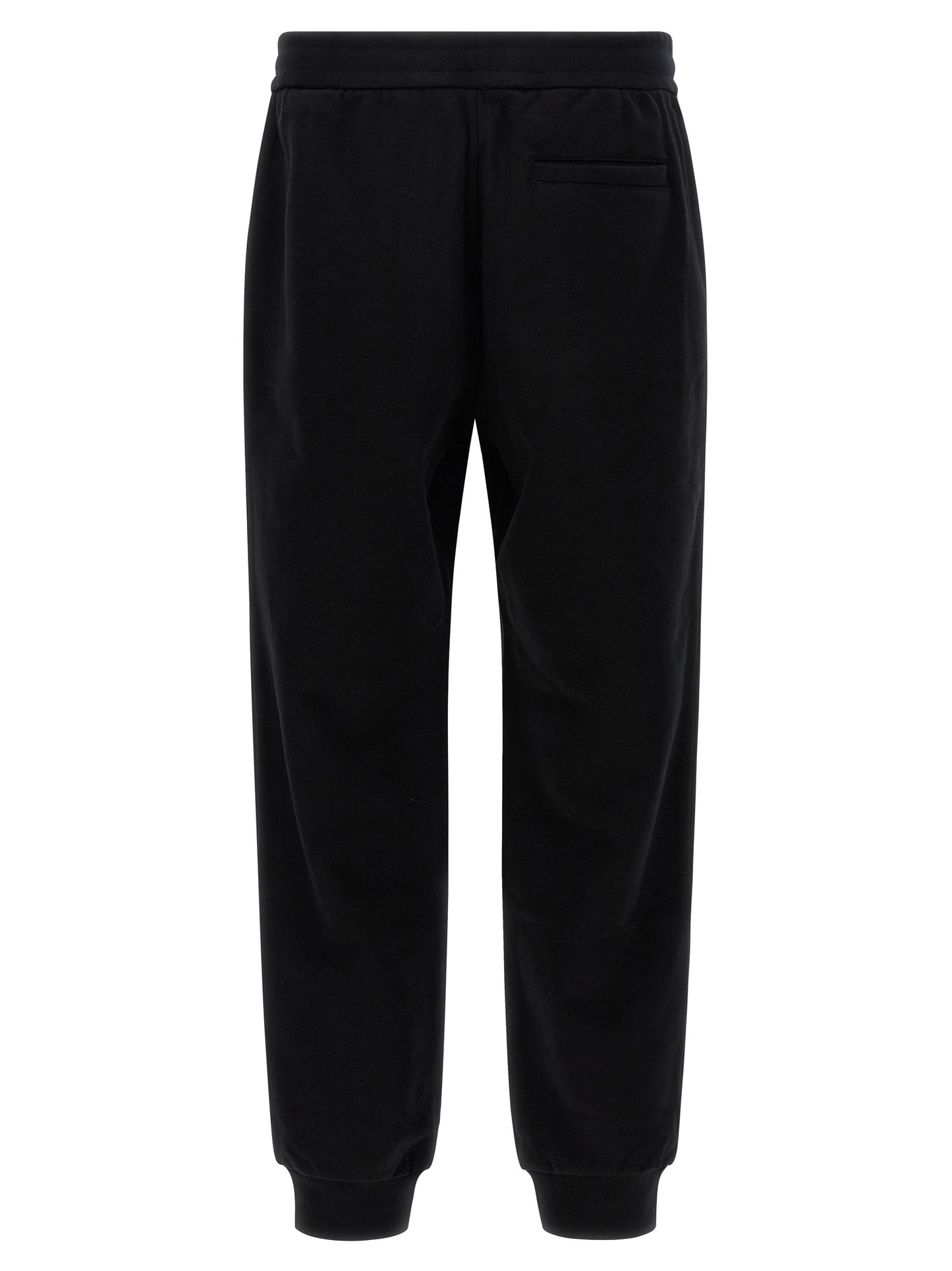 Pantalón de chándal de algodón negro Versace