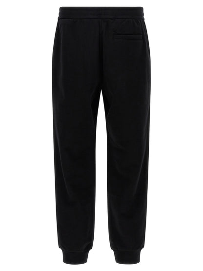 Pantalón de chándal de algodón negro Versace