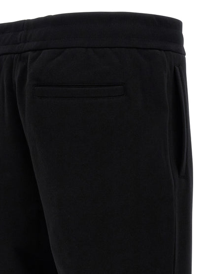 Pantalón de chándal de algodón negro Versace