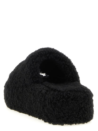 Chanclas Balenciaga de poliéster negro