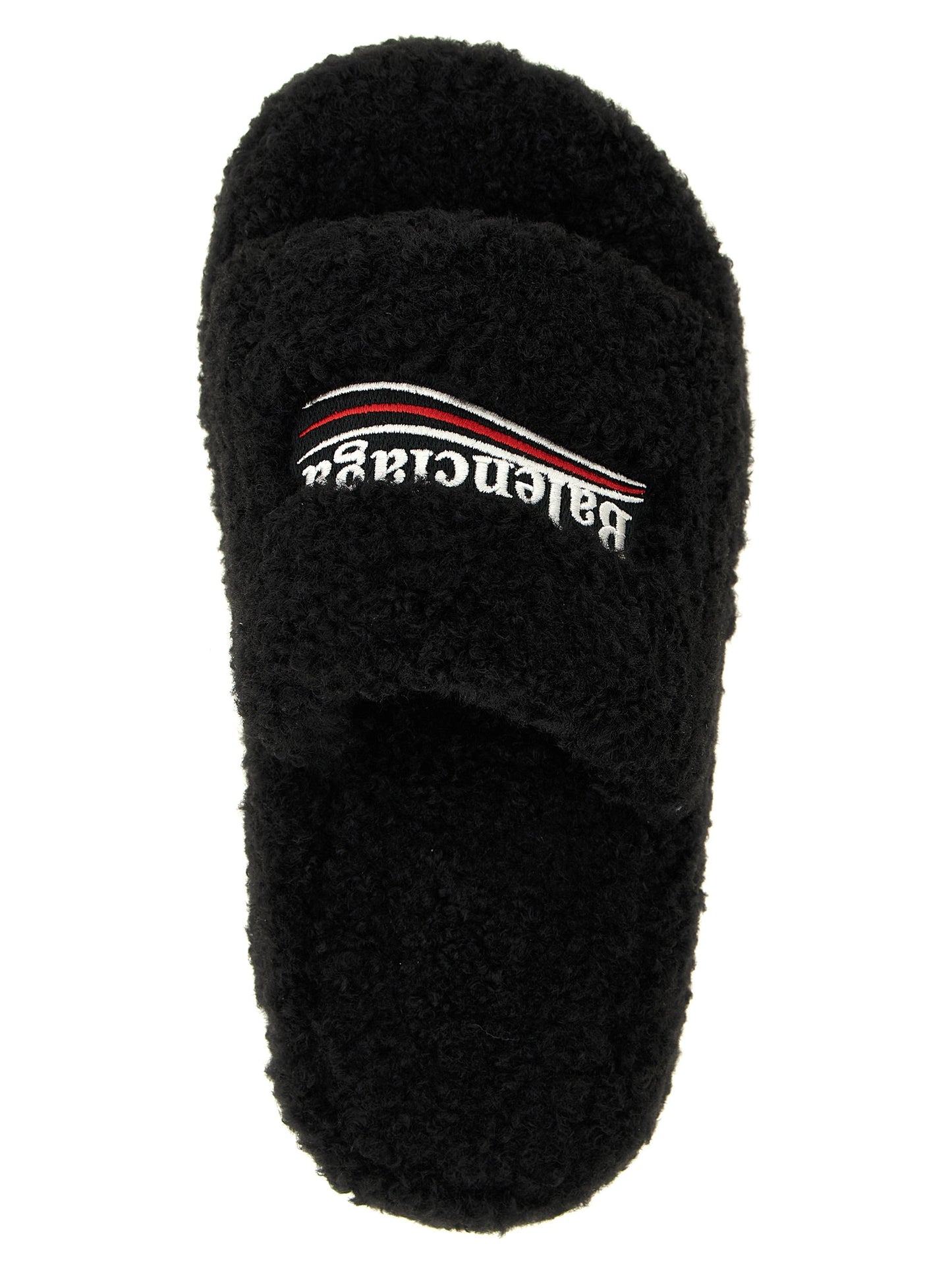 Chanclas Balenciaga de poliéster negro