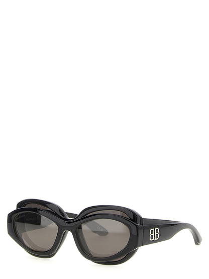 Gafas de sol Balenciaga de poliamida negra