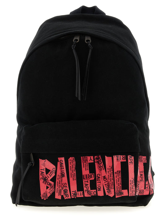 Mochila Balenciaga de algodón negro