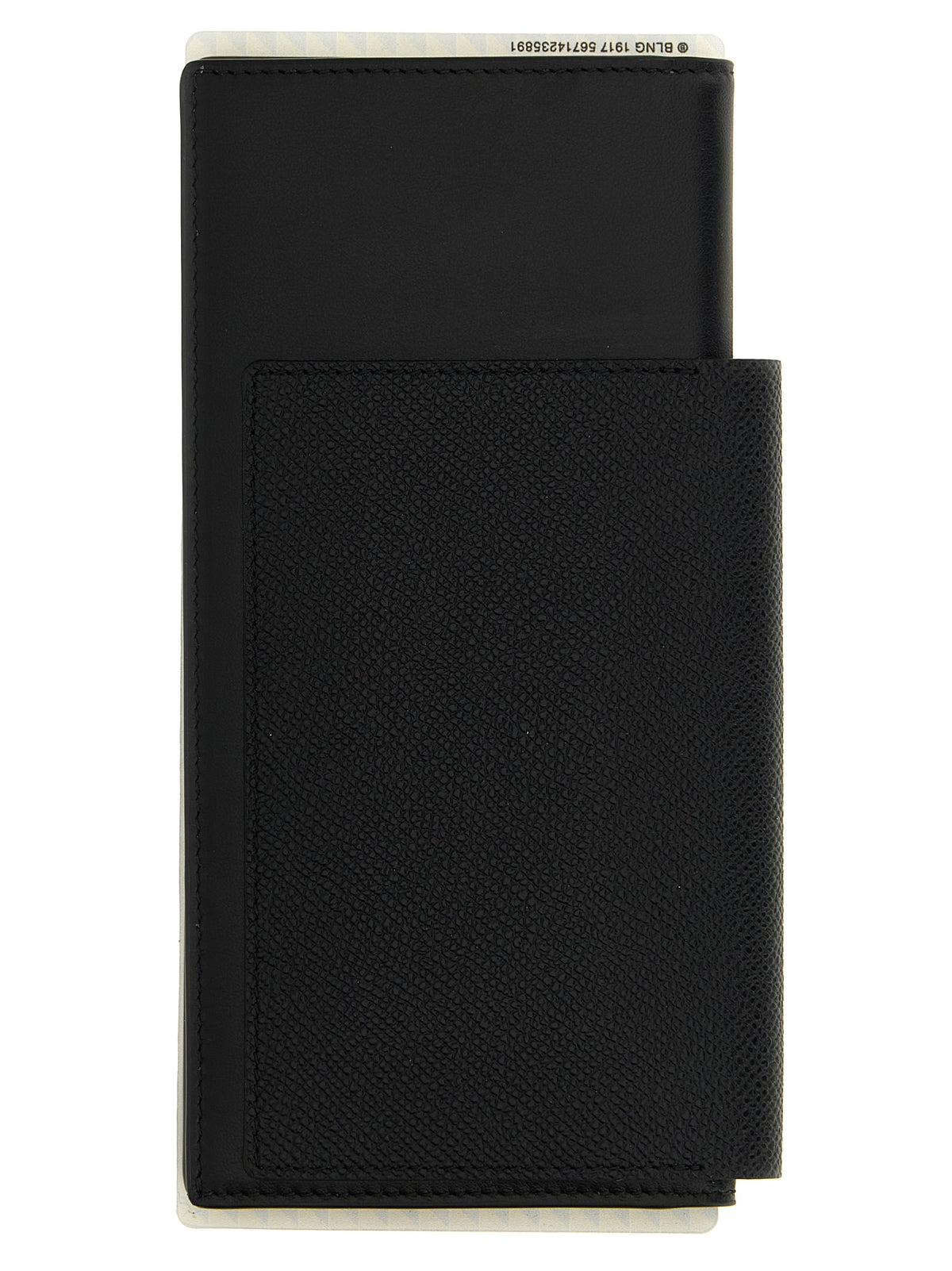 Portefeuille en cuir noir Balenciaga