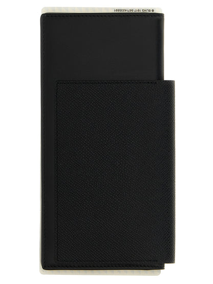 Portefeuille en cuir noir Balenciaga