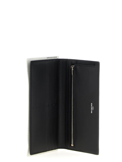 Portefeuille en cuir noir Balenciaga