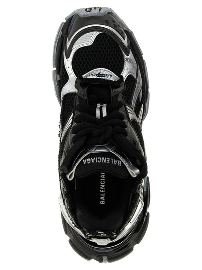 Baskets athlétiques Balenciaga noires en polyéthylène