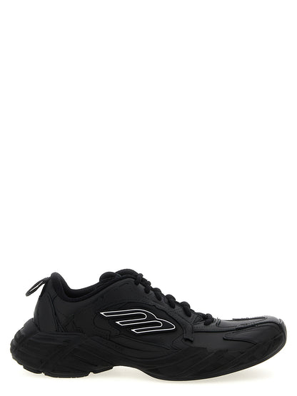 Zapatillas Deportivas De Piel Becerro Negra Balenciaga