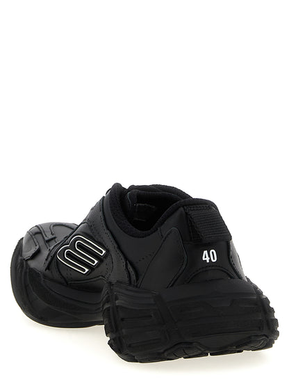 Zapatillas Deportivas De Piel Becerro Negra Balenciaga