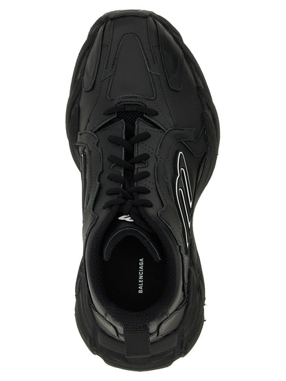 Zapatillas Deportivas De Piel Becerro Negra Balenciaga