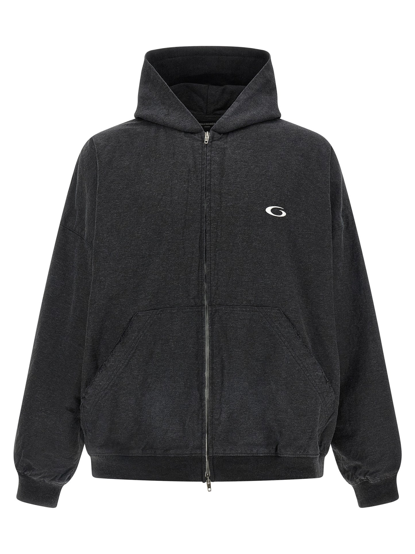 Sudadera de algodón gris Balenciaga