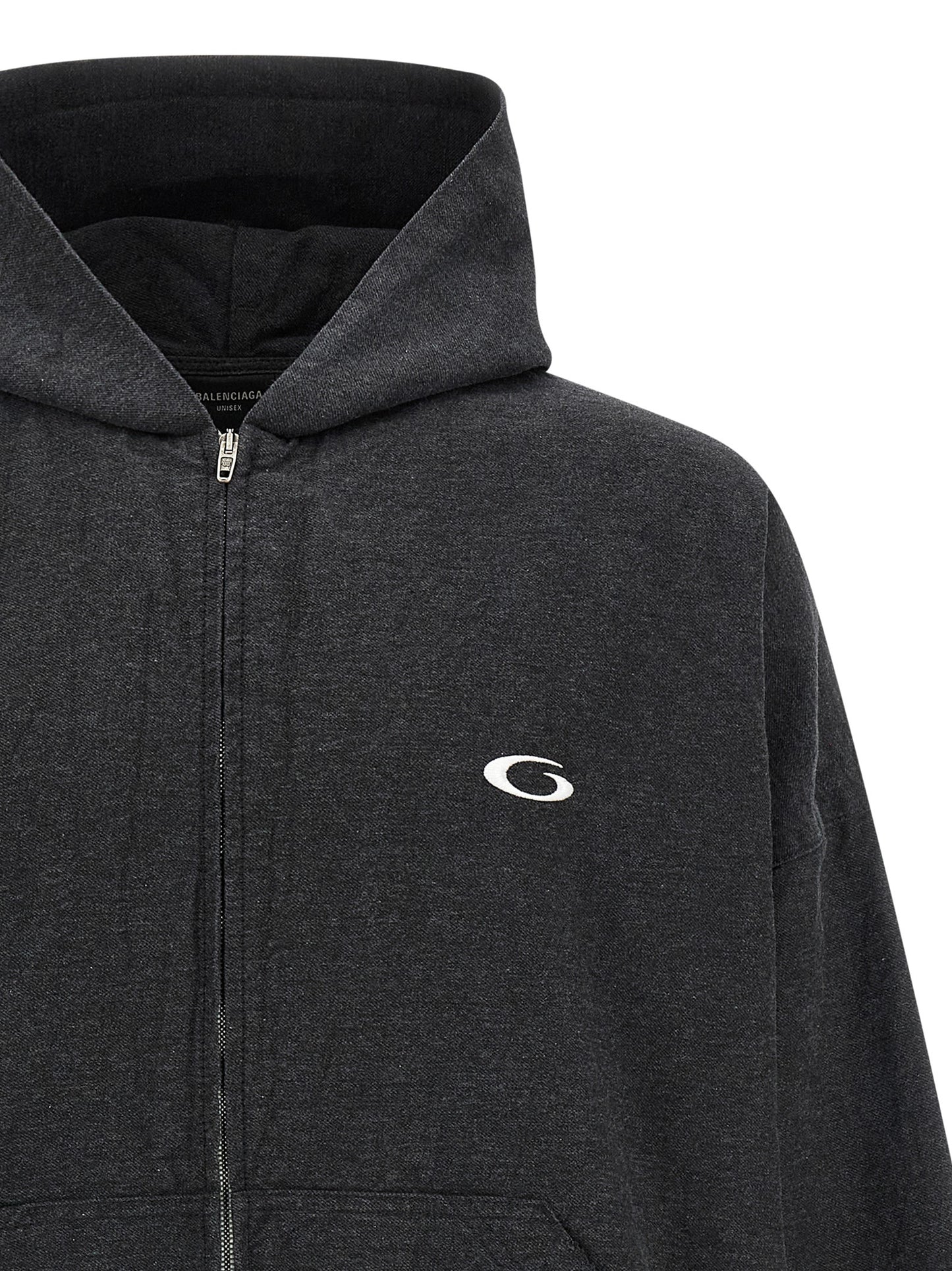 Sudadera de algodón gris Balenciaga